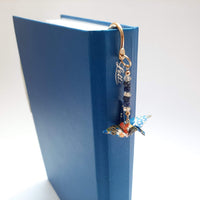 Japanese Paper Bookmark with Lapis Lazuli & Citrine