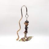 Origami Crane Bookmark with Tiger Eye
