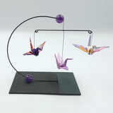 Mini Crane Mobile - Amethyst all purple