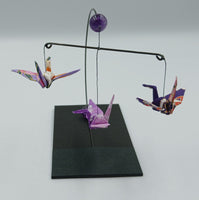 Mini Crane Mobile - Amethyst all purple