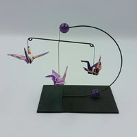 Mini Crane Mobile - Amethyst all purple