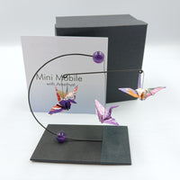 Mini Crane Mobile - Amethyst all purple