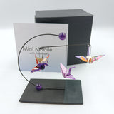 Mini Crane Mobile - Amethyst all purple