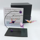 Mini Crane Mobile - Amethyst all purple