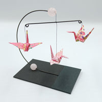 Mini Crane Mobile - Rose Quartz