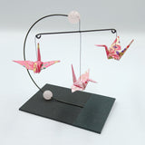 Mini Crane Mobile - Rose Quartz