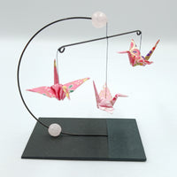 Mini Crane Mobile - Rose Quartz