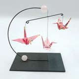 Mini Crane Mobile - Rose Quartz
