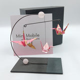 Mini Crane Mobile - Rose Quartz
