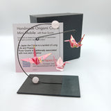 Mini Crane Mobile - Rose Quartz