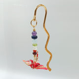 Origami Crane Bookmark with Chakra Stones