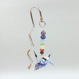 Origami Crane Bookmark with Chakra Stones