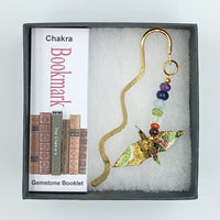 Origami Crane Bookmark with Chakra Stones