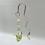 Origami Crane Bookmark with Aventurine & Rose Quartz