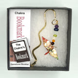 Origami Crane Bookmark with Chakra Stones (Red)