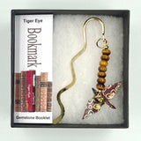 Origami Crane Bookmark with Tiger Eye