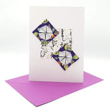Squares Card Purple