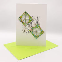 Squares Card Green
