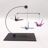 Mini Crane Mobile - Amethyst all purple