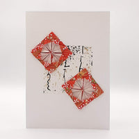 Squares Card Red