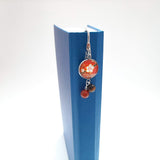 Japanese Paper Bookmark with Carnelian & Tiger Eye